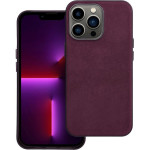 Woven Mag Cover Case Compatible With Magsafe For Iphone 13 Pro Burgundy OEM