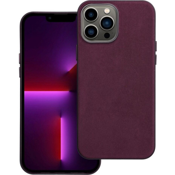 Woven Mag Cover Case Compatible With Magsafe For Iphone 13 Pro Max Burgundy OEM