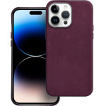 Woven Mag Cover Case Compatible With Magsafe For Iphone 14 Pro Max Burgundy OEM