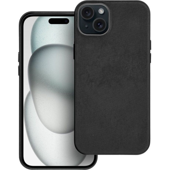 Woven Mag Cover Case Compatible With Magsafe For Iphone 15 Plus Black OEM
