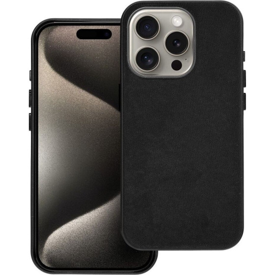 Woven Mag Cover Case Compatible With Magsafe For Iphone 15 Pro Black OEM