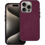 Woven Mag Cover Case Compatible With Magsafe For Iphone 15 Pro Burgundy OEM