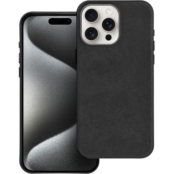 Woven Mag Cover Case Compatible With Magsafe For Iphone 15 Pro Max Black OEM