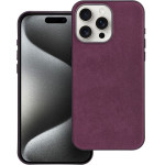 Woven Mag Cover Case Compatible With Magsafe For Iphone 15 Pro Max Burgundy OEM
