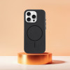Premium Glossy Mag Cover Compatible With Magsafe And Camera Control Button For Iphone 16 Plus Black OEM
