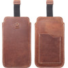 Royal Crazy Horse - Leather Universal pull-Up Pocket / Brown - Size L - Iphone 6 / 7 / 8 OEM
