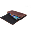 Royal Crazy Horse Universal Horizontal Leather Belt Holster Size L For Iphone 12 / 12 Pro / 13 / 13 Pro / 14 / 14 Pro / Samsung S10 / S20 / S21 / A40 / Huawei P8 Lite / P30 / P40 / P9 Lite Brown OEM