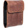 Royal Crazy Horse Universal Horizontal Leather Belt Holster Size V For Samsung Flip 1 / 2 / 3 / 4 / Huawei P50 Pocket / Motorola Razr 5G Brown OEM