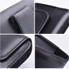 Royal Universal Horizontal Leather Belt Holster Size 2XL For Samsung A21s / S20 Ultra / S21 Ultra / A70 / A71 / Xiaomi Redmi 9 / Huawei P Smart Pro Black OEM