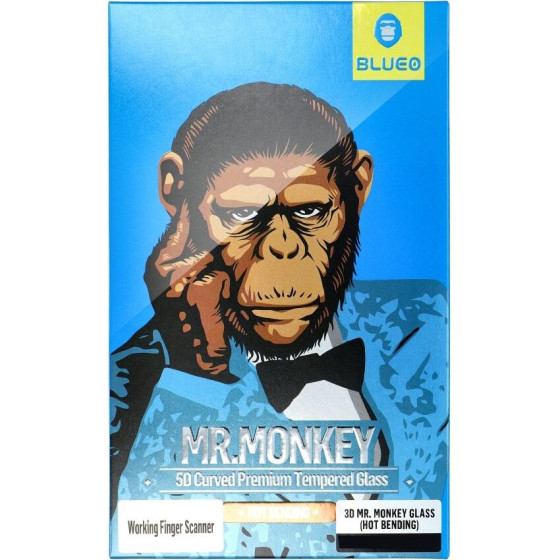 Blueo 5D Mr. Monkey Glass - for Samsung Galaxy A53 5G black (Strong Lite)