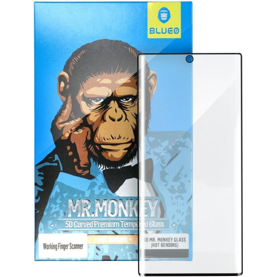 Blueo 5D Mr. Monkey Glass - for Samsung Galaxy S22 black (Strong Lite)
