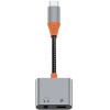 WiWU - Audio adapter LT10 Typ C to Typ C + 3.5mm