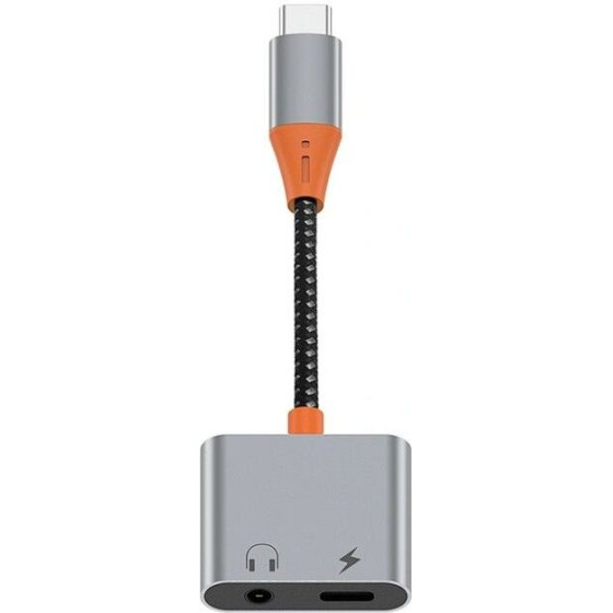 WiWU - Audio adapter LT10 Typ C to Typ C + 3.5mm