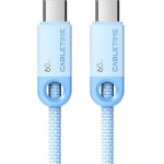 Cabletime ������� USB-C CT-CM60-PBW, 60W PD, 480Mbps, 0.25m, ���� - (CT-CM60-PBL0.25)