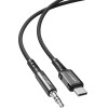 Acefast Audio Cable Usb Type C - 3.5mm Mini Jack (male) 1.2m, Aux Black (C1-08 black) - (C1-08-C-3,5mm black)