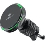 Acefast D33 Car Holder With Qi2 15W Magnetic Charger For Air Vent - Black - (D33_AC)