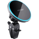 Acefast Qi 15W Wireless Car charger, Magnetic Phone Holder For Air vent, Black - (D3 black)