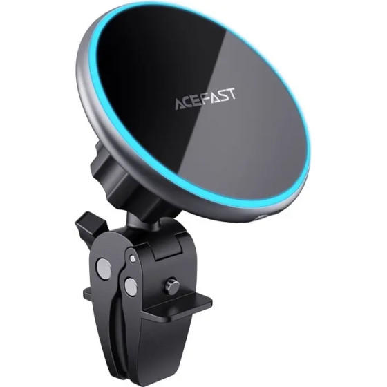 Acefast Qi 15W Wireless Car charger, Magnetic Phone Holder For Air vent, Black - (D3 black)