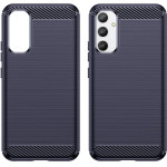 Hurtel Carbon Case Case For Samsung Galaxy A54 5G Flexible Silicone Carbon Cover Blue - (Carbon Case Samsung A54 Blue)