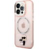 Karl Lagerfeld Iconic Karl&Choupette Magsafe Case For Iphone 14 Pro - Pink - (KF001366-0)