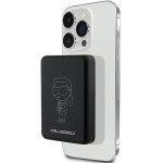 Karl Lagerfeld Nft Outline Ikonik Magsafe 5000mAh Induction Power Bank - Black - (KF001778-0)