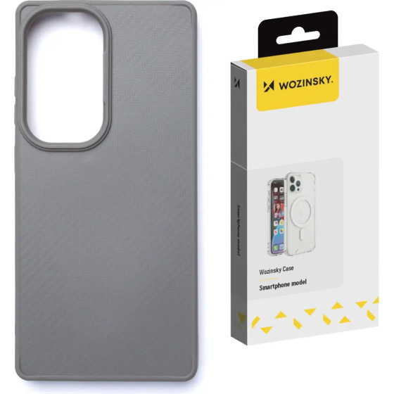 Wozinsky Carbon Fiber Case With Magsafe For Samsung Galaxy S25 - Gray - (Wozinsky Magsafe Carbon Fibre Case Samsung Galaxy S25 Silver)