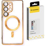 Wozinsky Electroplated Case With Magsafe For Samsung Galaxy S25+ - Gold - (Wozinsky Electroplated Magsafe Case Samsung Galaxy S25+ Gold)