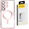 Wozinsky Electroplated Case With Magsafe For Samsung Galaxy S25+ - Pink - (Wozinsky Electroplated Magsafe Case Samsung Galaxy S25+ Pink)