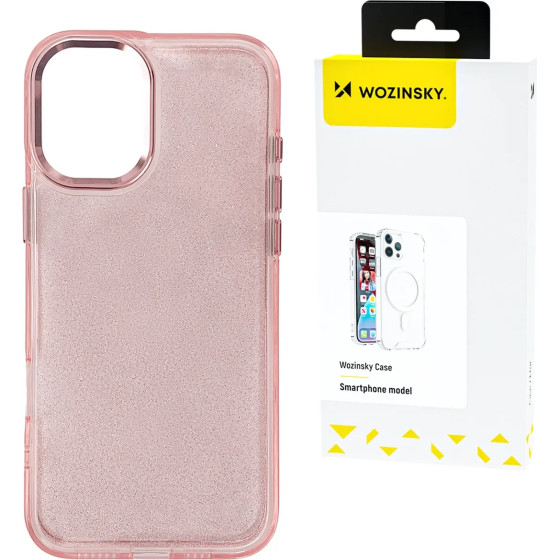 Wozinsky Glitter Case For Samsung Galaxy S24 Fe - Pink With Glitter - (Wozinsky Glitter Case Samsung Galaxy S24 Fe Pink)