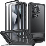 ESR Armor Kickstand Case For Samsung Galaxy S24 Ultra - Clear Black - (24529-0)
