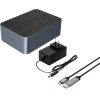 Orico 6646C3-C 4-Drive Docking Station With Offline Clone Function 2.5/3.5 Sata HDD/Ssd - Gray - (ORICO-6646C3-C-EU-GY-BP-HU)