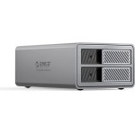 Orico 9828RU3 2 Big Das Solution Proraid Disk Array For 2 2.5/3.5 Sata HDD/Ssd Drives With Raid Controller - Gray - (ORICO-9828RU3-EU-GY-BP-HU)