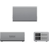 Orico 9828RU3 2 Big Das Solution Proraid Disk Array For 2 2.5/3.5 Sata HDD/Ssd Drives With Raid Controller - Gray - (ORICO-9828RU3-EU-GY-BP-HU)