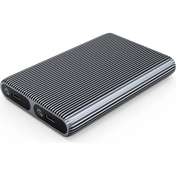 Orico AM2C3-2N Dual Disk Caddy For Two M.2 Nvme USB-C 3.2 10Gb/s Drives - Gray - (ORICO-AM2C3-2N-GY-BP-HU)