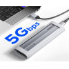 Orico AXM2-G2 M.2 Nvme USB-C 10Gb/s Disk Drive - Gray - (ORICO-AXM2-G2-GY-BP-HU)