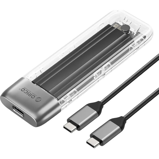 Orico TXM2-C3 M.2 Nvme USB-C 3.2 10Gb/s Disk Drive - Gray - (ORICO-TXM2-C3-GY-BP-HU)