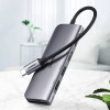 Ugreen CM195 6in1 Adapter USB-C - Hdmi / 2x USB-A 3.0 / USB-C Pd / Sd / Tf Reader - Gray - (15214-ugreen)