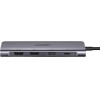 Ugreen CM195 6in1 Adapter USB-C - Hdmi / 2x USB-A 3.0 / USB-C Pd / Sd / Tf Reader - Gray - (15214-ugreen)
