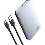 Ugreen CM300 70498 Bay For 2.5'' Sata 3.0 6GBps Hard Drive - Gray + USB-C - USB-A Cable 0.5m - (70498-ugreen)