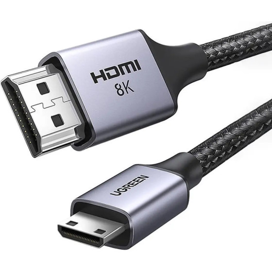 Ugreen HD163 15515 Mini Hdmi / Hdmi 2.1 8K Cable 2m - Gray - (15515-ugreen)