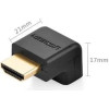 Ugreen Hdmi Adapter Angle Connector Bottom Black (20109) - (20109-ugreen)