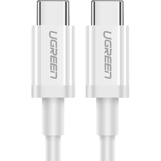 Ugreen US264 60519 USB-C / USB-C Pd Qc Afc Cable 1.5m - White - (60519-ugreen)