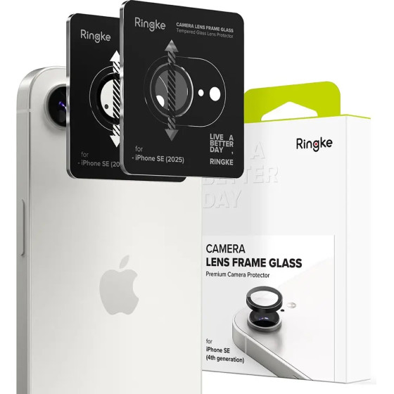 Ringke Camera Frame Protector 2-Pack For Iphone 16e - Black - (27413-0)