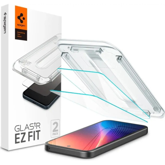 Spigen Glas.Tr Ez Fit Tempered Glass 2-Pack For Google Pixel 9A - Clear - (27385-0)