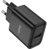 Hoco ��������� �������� �� USB-A 5V 2.1A ������ - (DC72 River)