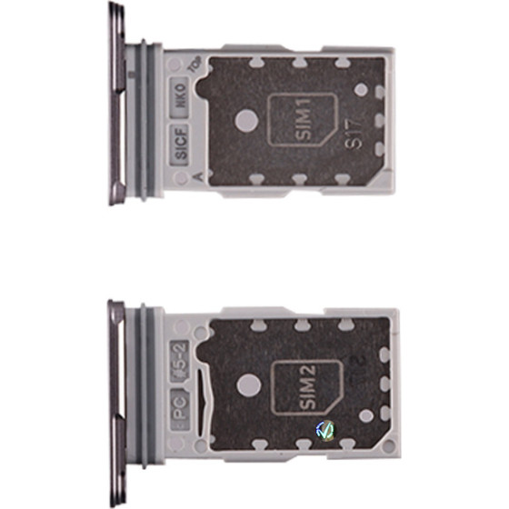Samsung S25 5G S931/S25 Plus 5G S936 Dual Sim Card Holder Silver Original Service Pack - (GH98-49874A)