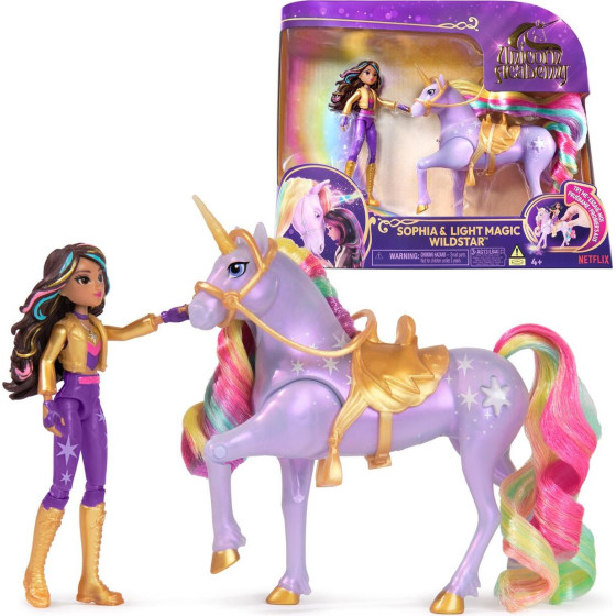 Spin Master Unicorn Academy: Sophia & Light Magic Wildstar - Mini Doll & Unicorn (6067325)