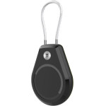 Hurtel Apple Airtag Case Waterproof With Steel Cable - Black - (WAT-61-0Y1S)