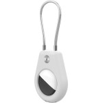 Hurtel Apple Airtag Case With Steel Cable - White - (WAT-43-0Y2S)