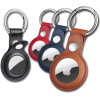 Hurtel Apple Airtag Pu Leather Case - Black, Brown, Red, Blue - 4 Pieces - (WAT-21-0Y3S)